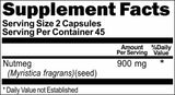 Private Label Nutmeg 900mg 90caps Private Label 12,100,500 Bottle Price