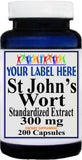 Private Label St. John's Wort Standardized Extract 300mg 200caps Private Label 12,100,500 Bottle Price