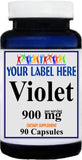 Private Label Violet 900mg 90caps Private Label 12,100,500 Bottle Price