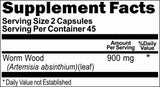 Private Label Worm Wood 900mg 90caps Private Label 12,100,500 Bottle Price