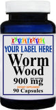 Private Label Worm Wood 900mg 90caps Private Label 12,100,500 Bottle Price