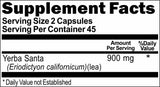 Private Label Yerba Santa 900mg 90caps Private Label 12,100,500 Bottle Price