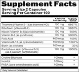 Private Label B-Complex 100 Time Release 200caps Private Label 12,100,500 Bottle Price
