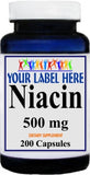 Private Label Niacin 500mg 200caps Private Label 12,100,500 Bottle Price