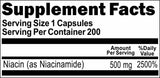Private Label Niacinamide 500mg 200caps Private Label 12,100,500 Bottle Price