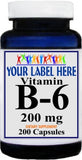 Private Label B-6 200mg 200caps Private Label 12,100,500 Bottle Price