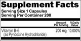 Private Label B-6 200mg 200caps Private Label 12,100,500 Bottle Price