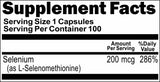 Private Label Selenium 200mcg 100caps or 200caps Private Label 12,100,500 Bottle Price