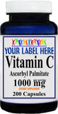 Private Label Vitamin C 1000mg 200caps Private Label 12,100,500 Bottle Price