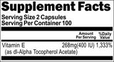 Private Label Vitamin E (Non-Oily) 268mg(400IU) 200caps Private Label 12,100,500 Bottle Price