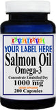 Private Label Salmon Oil Omega 3 1000mg 200caps Private Label 12,100,500 Bottle Price