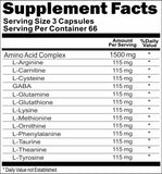 Private Label Amino Acid 1500mg Complex 200caps Private Label 12,100,500 Bottle Price