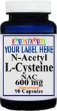 Private Label N-Acetyl Cysteine (NAC) 600mg 90caps or 180caps Private Label 12,100,500 Bottle Price