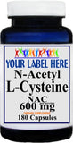 Private Label N-Acetyl Cysteine (NAC) 600mg 90caps or 180caps Private Label 12,100,500 Bottle Price