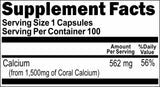 Private Label Triple Strength Coral Calcium 1500mg 100caps or 200caps Private Label 12,100,500 Bottle Price