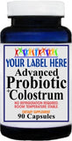 Private Label Advanced Probiotic + Colostrum 90caps Private Label 12,100,500 Bottle Price