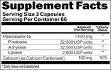 Private Label Pancreatin 1400mg 200caps Private Label 12,100,500 Bottle Price