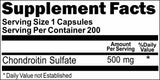 Private Label Chondroitin Sulfate 500mg 200caps Private Label 12,100,500 Bottle Price