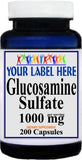 Private Label Glucosamine Sulfate 1000mg 200caps Private Label 12,100,500 Bottle Price
