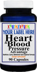 Private Label Heart and Blood Pressure Advantage 90caps or 180caps Private Label 12,100,500 Bottle Price