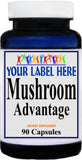 Private Label Mushroom Advantage 90caps Private Label 12,100,500 Bottle Price