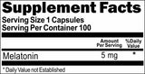 Private Label Melatonin 5mg 100caps or 200caps Private Label 12,100,500 Bottle Price