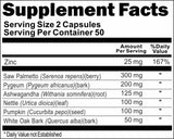 Private Label Prostate Advantage 100caps or 200caps Private Label 12,100,500 Bottle Price