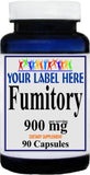 Private Label Fumitory 900mg 90caps Private Label 12,100,500 Bottle Price