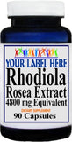 Private Label Rhodiola Rosea Extract 4800mg Equivalent 90 or 180caps Private Label 12,100,500 Bottle Price