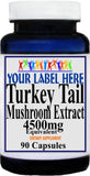 Private Label  Turkey Tail Mushroom Extract 4500mg 90caps or 180caps Private Label 12,100,500 Bottle Price