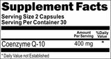 Private Label CoQ-10 400mg 60caps Private Label 12,100,500 Bottle Price