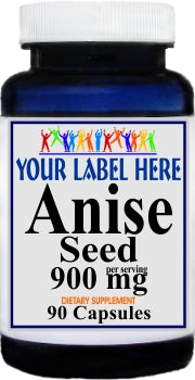 Private Label Anise Seed 900mg 90caps Private Label 12,100,500 Bottle Price