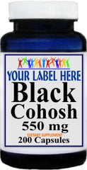 Private Label Black Cohosh 550mg 200caps Private Label 12,100,500 Bottle Price
