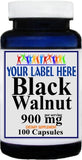 Private Label Black Walnut 900mg 100caps or 200caps Private Label 12,100,500 Bottle Price