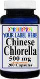 Private Label Chinese Chlorella 500mg 200caps Private Label 12,100,500 Bottle Price