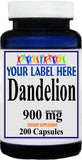 Private Label Dandelion 900mg 100caps or 200caps Private Label 12,100,500 Bottle Price