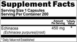 Private Label Echinacea Purpurea Root 450mg 200caps Private Label 12,100,500 Bottle Price