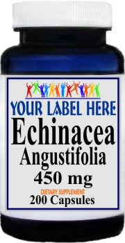 Private Label Echinacea Angustifolia Root 450mg 200caps Private Label 12,100,500 Bottle Price