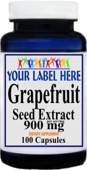 Private Label Grapefruit Seed Extract 900mg 100caps or 200caps Private Label 12,100,500 Bottle Price