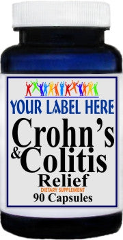 Private Label Crohns and Colitis Relief 90caps Private Label 12,100,500 Bottle Price