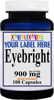 Private Label Eyebright 900mg 100caps Private Label 12,100,500 Bottle Price