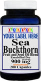 Private Label Sea Buckthorn 900mg  200caps Private Label 12,100,500 Bottle Price
