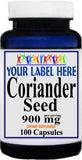 Private Label Coriander Seed 900mg 100caps Private Label 12,100,500 Bottle Price