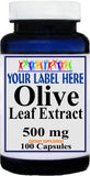 Private Label Olive Leaf Extract 500mg 100caps Private Label 12,100,500 Bottle Price