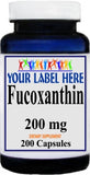 Private Label Fucoxanthin 200mg 200caps Private Label 12,100,500 Bottle Price