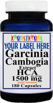 Private Label Garcinia Cambogia Extract HCA 1500mg 180caps Private Label 12,100,500 Bottle Price