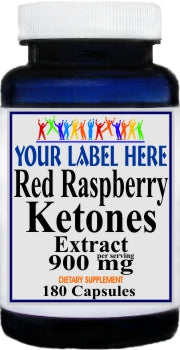 Private Label Red Raspberry Ketones Extract 900mg 180caps Private Label 12,100,500 Bottle Price
