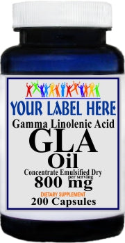 GLA 800mg Softgels By Vitamins Because - Gamma Linolenic Acid Supplement, 400 Softgels