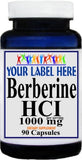 Private Label Berberine HCI 1000mg 90caps or 180caps Private Label 12,100,500 Bottle Price