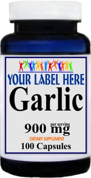 Private Label Garlic 900mg 100caps Private Label 12,100,500 Bottle Price
